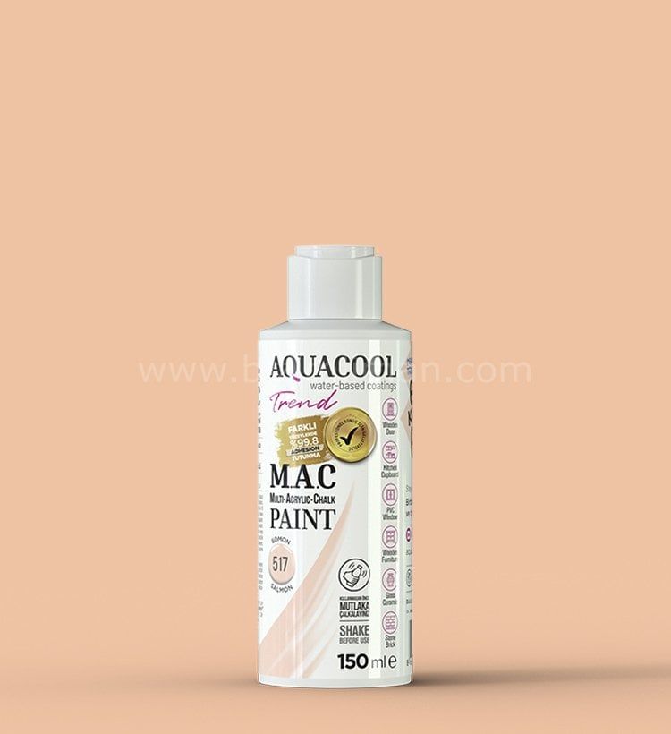 Trend M.A.C Su Bazlı Somon 517 Lake Boya 150 ml 500 ML