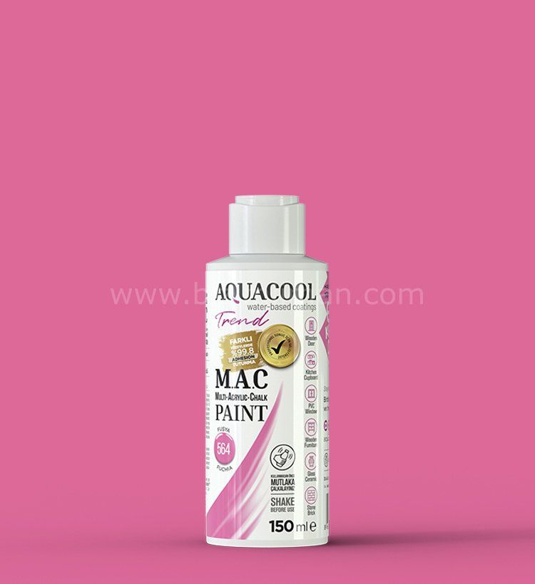 Trend M.A.C Su Bazlı Fuşya 564 Lake Boya 150 ml 1000 ML