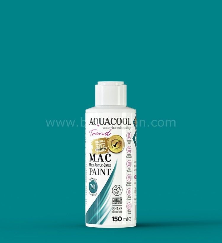 Trend M.A.C Su Bazlı Turkuazi 741  Lake Boya 150 ml 150 ML