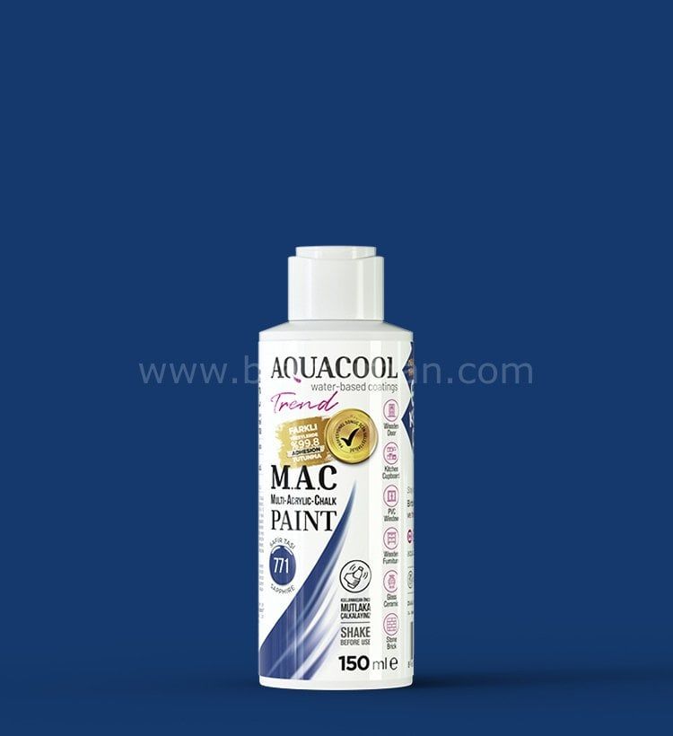 Trend M.A.C Su Bazlı Safir Taşı 771  Lake Boya 150 ml 150 ML