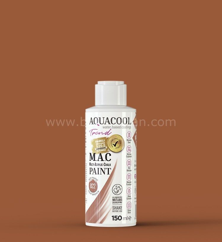 Trend M.A.C Su Bazlı Açık Kahve 822  Lake Boya 150 ml 150 ML