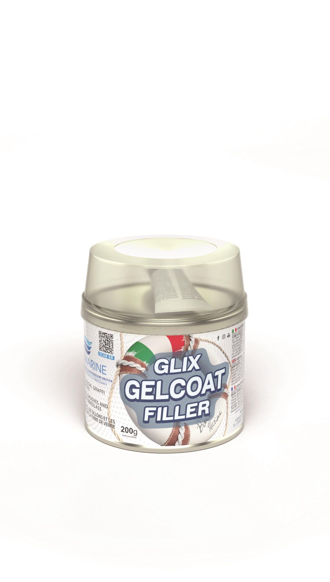 Blue Marine Glix Gelcoat Filler, 200 Gr