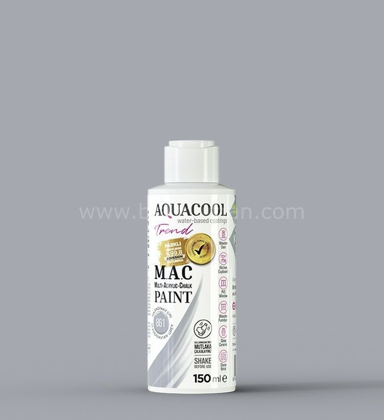Trend M.A.C Su Bazlı İskandinav Gri 861 Lake Boya 150 ml 1000 ML