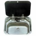 Kapaklı Lavabo Pas.Çelik 370x420