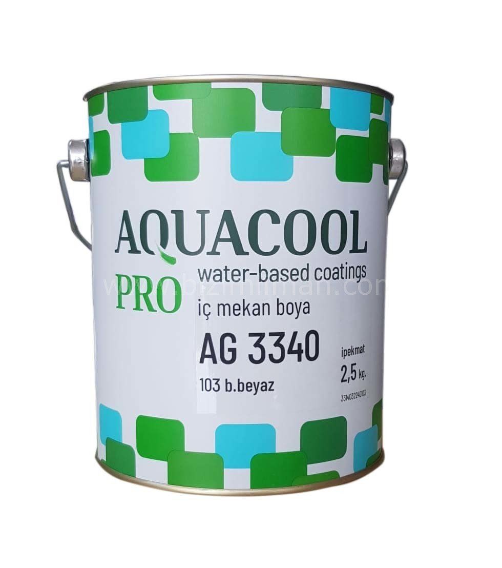 AG 3340 SON KAT LAKE BOYA İPEK MAT 1 Kg - Beyaz