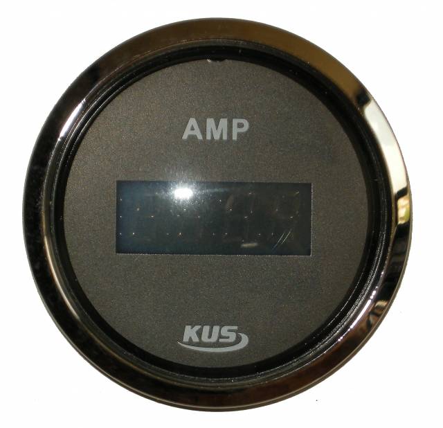 Ampermetre Dijital 12/24V Krom Çerçeve