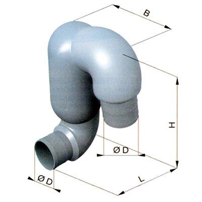 Plastik Goosneck 152mm