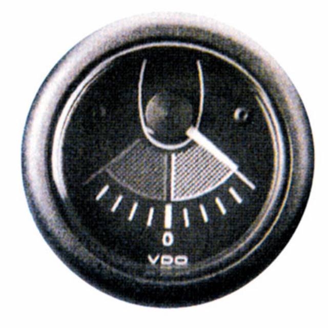 Dümen Açı Göstergesi 52mm Siyah