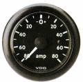 Ampermetre 52mm 80-0-80 A Siyah