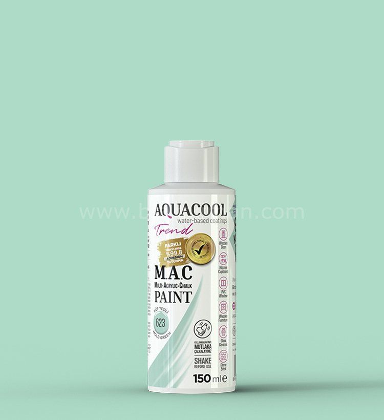 Trend M.A.C Su Bazlı Küf Yeşili 623 Lake Boya 150 ml