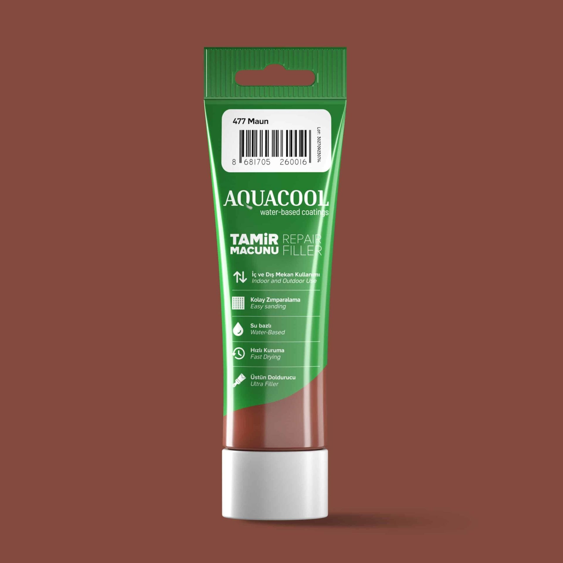 Aquacool Su Bazlı Tamir Macunu 200 Gr. 477 Maun