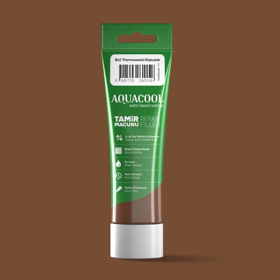 Aquacool Su Bazlı Tamir Macunu 200 Gr. 842 Thermowood Diş Budak